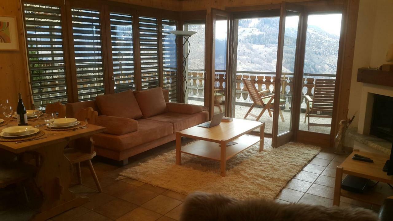Appartement D'Une Chambre Avec Vue Imprenable - Veysonnaz Buitenkant foto