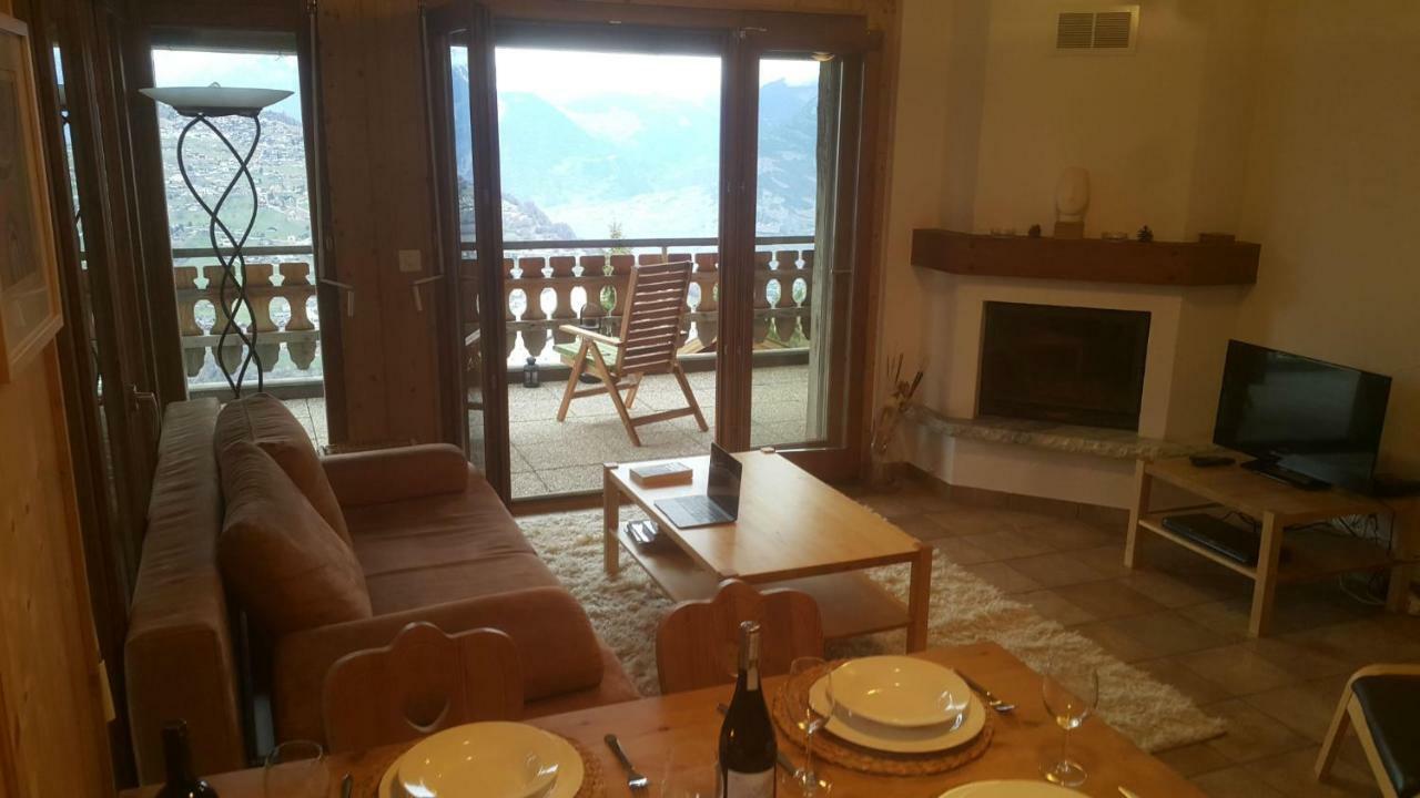 Appartement D'Une Chambre Avec Vue Imprenable - Veysonnaz Buitenkant foto