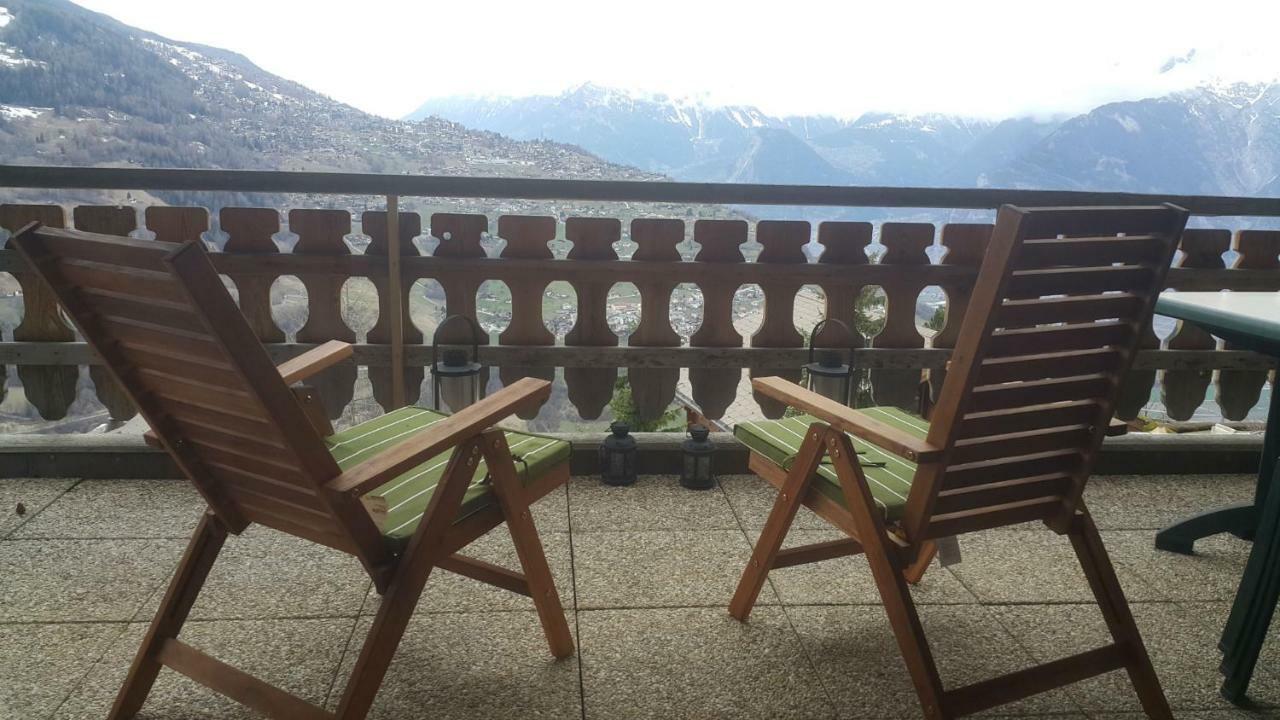 Appartement D'Une Chambre Avec Vue Imprenable - Veysonnaz Buitenkant foto